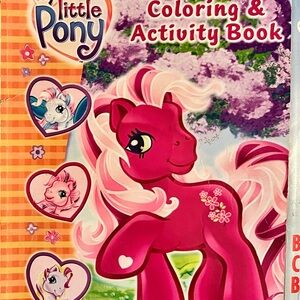 Y2K Era My Little Pony Bright Pink Pony Coloring & Activity Book 2005
